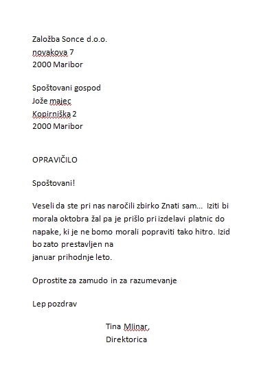 Pred popravo